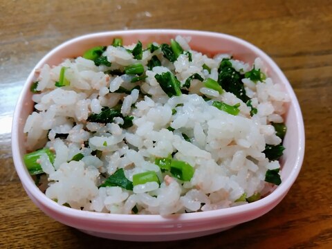 小松菜とたらこの混ぜご飯